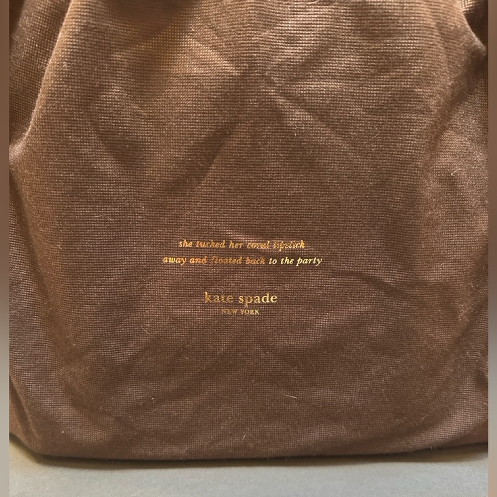 NWOT Kate Spade Large Cream & Neon Yellow Perforated Leather Tote +cloth dustbag - Picture 9 of 9